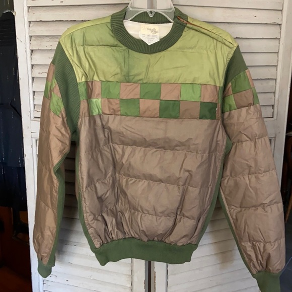 miya and yoshi Tops - Vintage 80’s Down-filled Quilted Miya and Yoshi Blouson Sweatshirt Sz. M